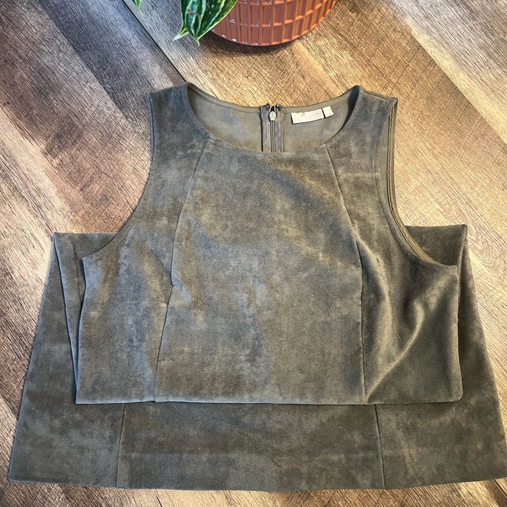 Ellie Kai Suede Olive Green Jumper